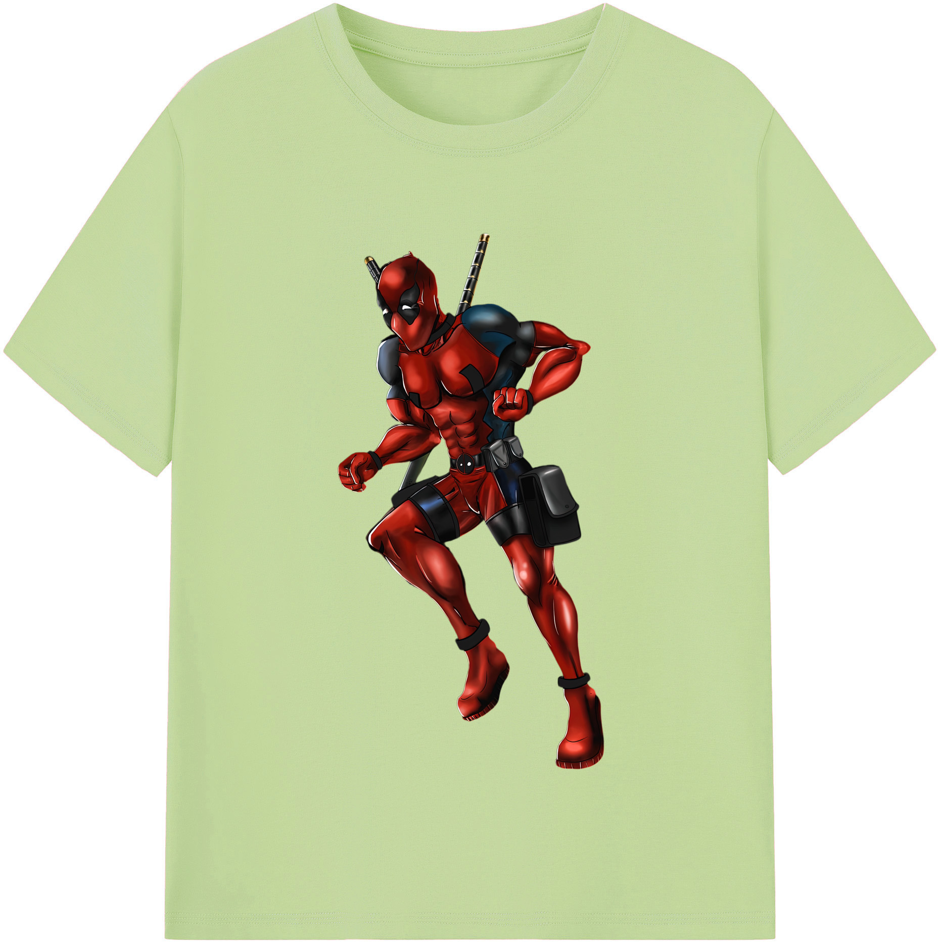 （画像用） Deadpool デッドプール 綿100％半袖Tシャツ（フロントプリント）